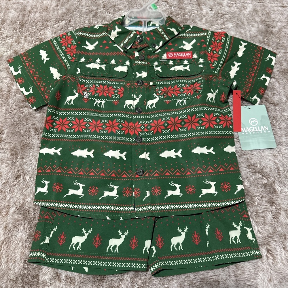 NEW Magellan Boy's Fish Gear Laguna Madre Holiday Set Size 4T